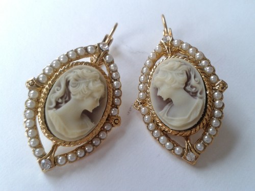 Cameo earrings