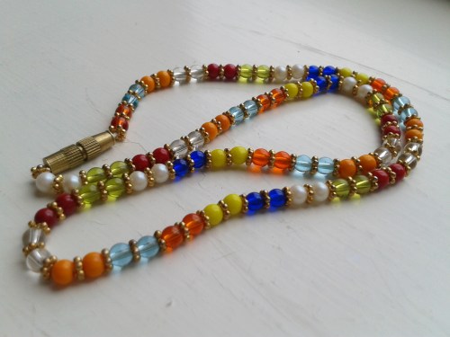 Art Deco Retro Rainbow necklace